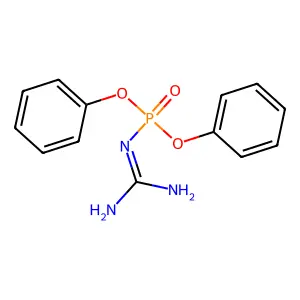 Phosphoramidic acid, N-amidino-, diphenyl ester structure