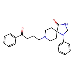 8-(4-Oxo-4-phenylbutyl)-1-phenyl-1,3,8-triazaspiro(4.5)decan-4-one structure