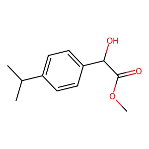 Methyl 2-hydroxy-2-[4-(propan-2-yl)phenyl]acetate structure