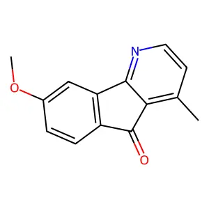5H-Indeno[1,2-b]pyridin-5-one, 8-methoxy-4-methyl- structure