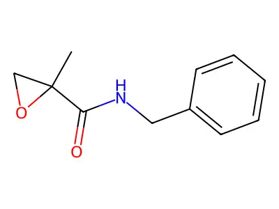 N-Benzyl-2,3-epoxy-2-methylpropanamide structure