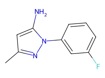 1-(3-fluorophenyl)-3-methyl-1H-pyrazol-5-amine structure