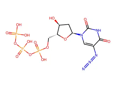 5-Azido-2'-deoxyuridine 5'-triphosphate structure