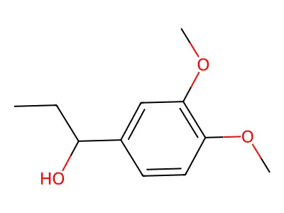 1-(3,4-Dimethoxyphenyl)propan-1-ol structure