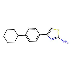 4-(4-Cyclohexylphenyl)-1,3-thiazol-2-amine structure