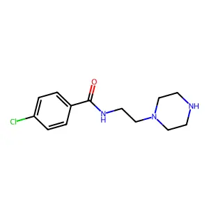 Benzamide, 4-chloro-N-[2-(1-piperazinyl)ethyl]- structure