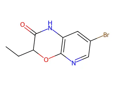 7-Bromo-3-ethyl-1H-pyrido[2,3-b][1,4]oxazin-2(3H)-one structure