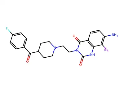 7-Amino-8-iodoketanserin structure