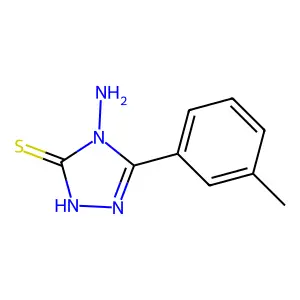 4-amino-5-(3-methylphenyl)-4H-1,2,4-triazole-3-thiol structure