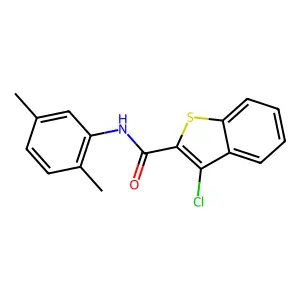 3-Chloro-N-(2,5-dimethylphenyl)-1-benzothiophene-2-carboxamide structure