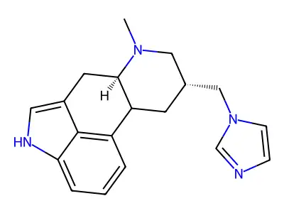 Ergoline, 8-(1H-imidazol-1-ylmethyl)-6-methyl-, (8-beta)- structure