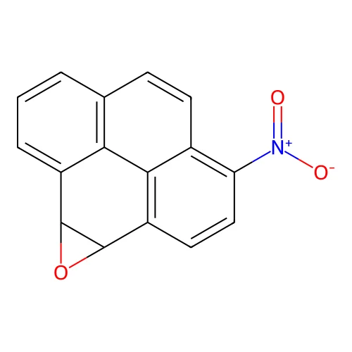 3-Nitro-8b,9a-dihydropyreno[4,5-b]oxirene structure