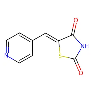 5-[(Z)-4-pyridinylmethylidene]-1,3-thiazolane-2,4-dione structure