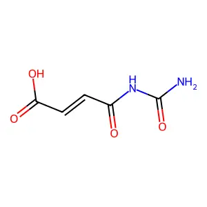4-(Carbamoylamino)-4-oxobut-2-enoic acid structure