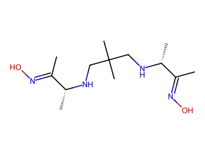 meso-Hexamethylpropyleneamine oxime structure