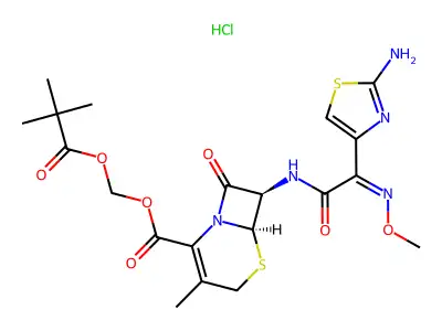 Cefetamet Pivoxil Hydrochloride structure