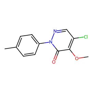 5-chloro-4-methoxy-2-(4-methylphenyl)-3(2H)-pyridazinone structure