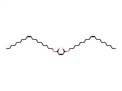 bis[(E)-octadec-9-enyl] (E)-but-2-enedioate structure