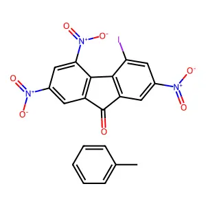 4-Iodo-2,5,7-trinitrofluoren-9-one;toluene structure