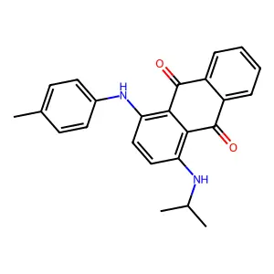 9,10-Anthracenedione, 1-((1-methylethyl)amino)-4-((4-methylphenyl)amino)- structure