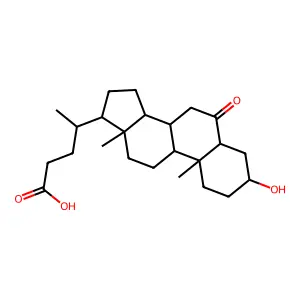 3alpha-Hydroxy-6-oxo-5alpha-cholan-24-oic acid structure