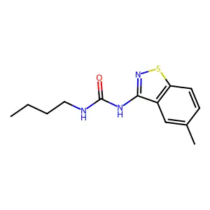 1-Butyl-3-(5-methyl-1,2-benzothiazol-3-yl)urea structure