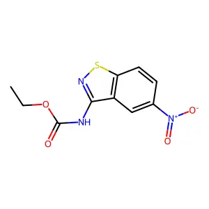 Ethyl N-(5-nitro-1,2-benzothiazol-3-yl)carbamate structure