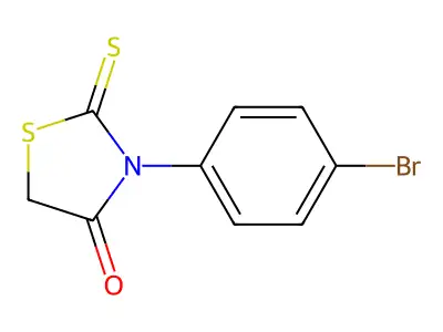 Rhodanine, 3-(p-bromophenyl)- structure