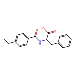 N-(4-Ethylbenzoyl)phenylalanine structure