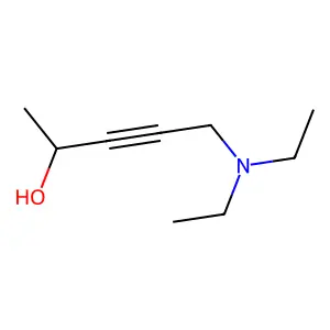 5-(Diethylamino)pent-3-yn-2-ol structure