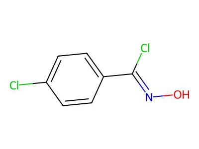 4-chloro-N-hydroxybenzene-1-carbonimidoyl chloride structure