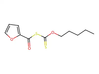 Carbonic acid, dithio-, anhydrosulfide with thio-2-furoic acid, O-pentyl ester structure