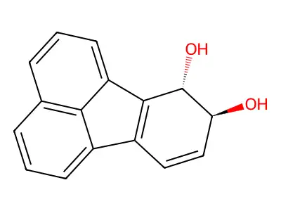 trans-7,8-Dihydroxy-7,8-dihydrofluoranthene structure