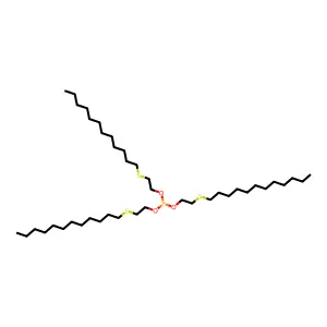 Ethanol, 2-(dodecylthio)-, 1,1',1''-phosphite structure