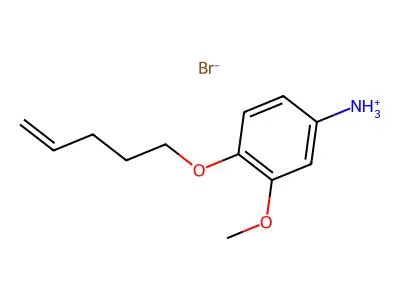 m-Anisidine, 4-(4-pentenyloxy)-, hydrobromide structure