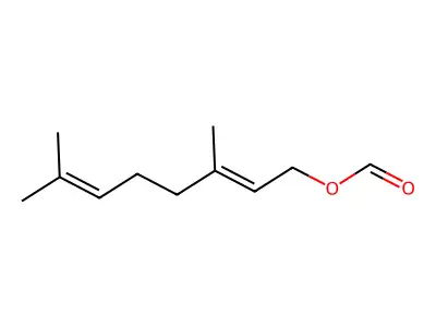 3,7-Dimethylocta-2,6-dienyl formate structure