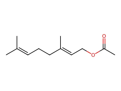 3,7-Dimethylocta-2,6-dienyl acetate structure