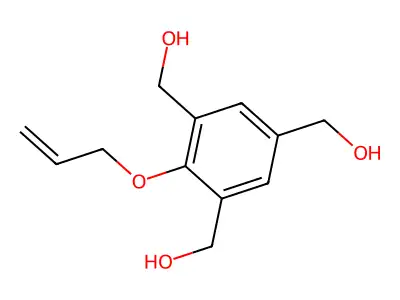 ar-(Allyloxy)benzenetrimethanol structure