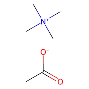 Tetramethylammonium acetate structure