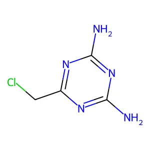 6-(Chloromethyl)-1,3,5-triazine-2,4-diamine structure