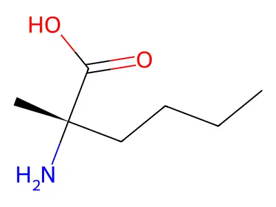2-Amino-2-methylhexanoic acid structure
