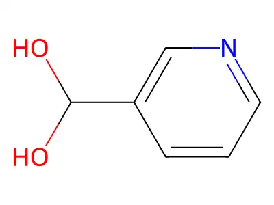 Pyridin-3-ylmethanediol structure
