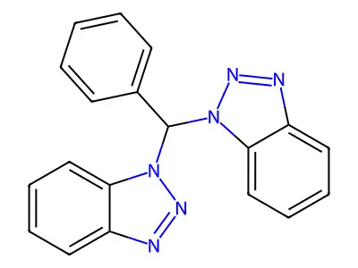 2-[1H-1,2,3-Benzotriazol-1-yl(phenyl)methyl]-2H-1,2,3-benzotriazole structure