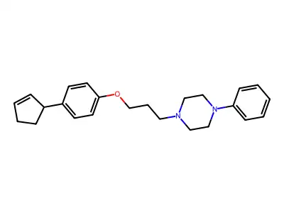 Piperazine, 1-((3-(4-cyclopenten-1-yl)phenoxy)propyl)-4-phenyl- structure
