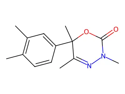 6-(3,4-Dimethylphenyl)-3,5,6-trimethyl-3,6-dihydro-2H-1,3,4-oxadiazin-2-one structure