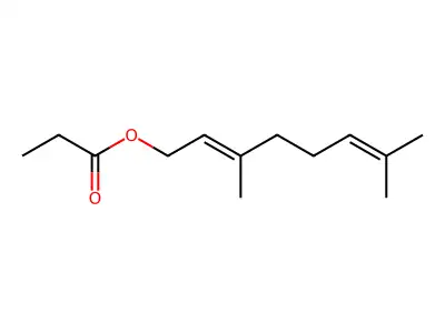 2,6-Octadien-1-ol, 3,7-dimethyl-, 1-propanoate structure