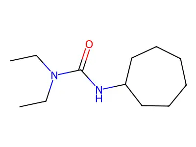3-Cycloheptyl-1,1-diethylurea structure