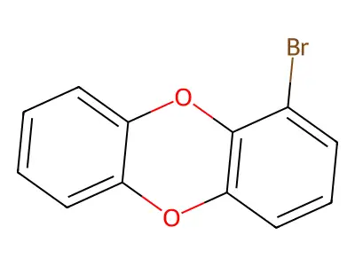 1-Bromodibenzo-p-dioxin structure