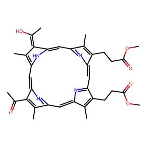 2,4-DIACETYL DEUTEROPORPHYRIN IX DIMETHYL ESTER structure