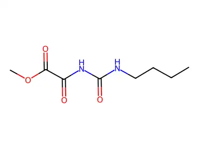 Acetic acid, ((butylaminocarbonyl)amino)oxo-, methyl ester structure